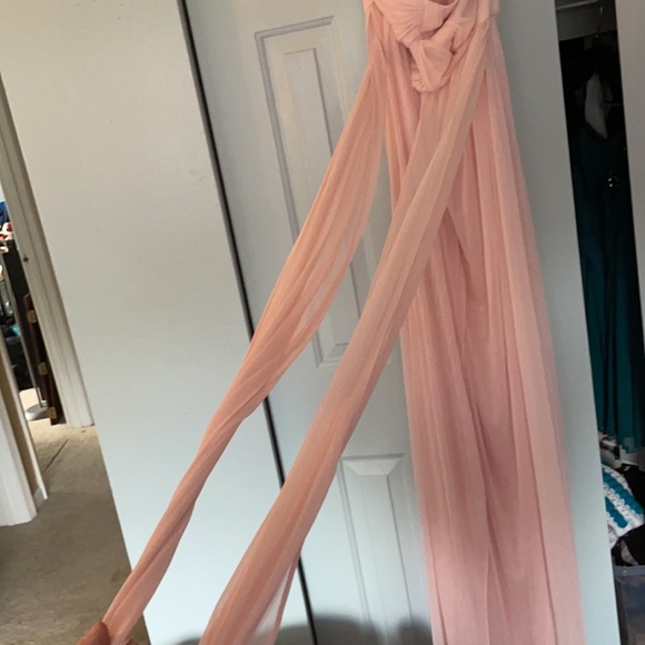 Bridesmaid dress.  Worn once.  Blush in color - Picture 3 of 3